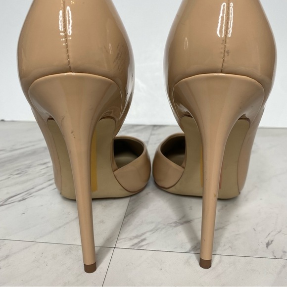 Sam Edelman Delores Tan Patent Pointy Toe Heel Pump 8M - Picture 5 of 16